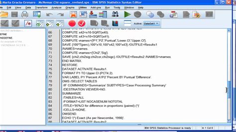 Mcnemar Test Spss Part Youtube