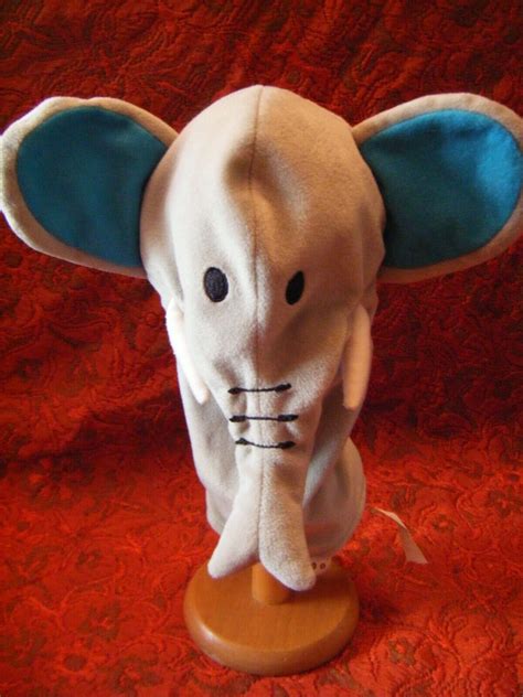 Ikea Klapper Vild Grey Elephant Soft Plush Toy Hand Puppet 10 Approx