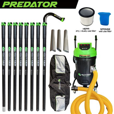 Predator With Polypropylene Drum Gutter Vacuum Systems