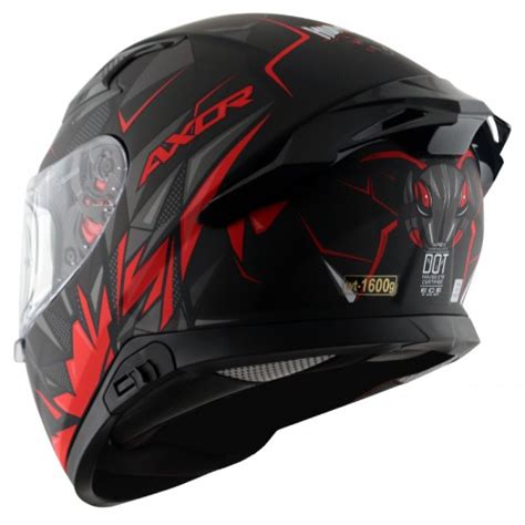 Axor Apex Hunter Matt Black Red Arihant Helmets