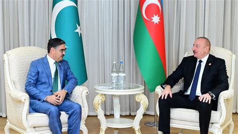 PM Kakar Azerbaijans President Discuss Bilateral Ties