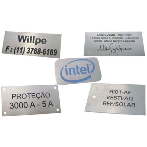 Placa de Alumínio Personalizada Elo7 Produtos Especiais