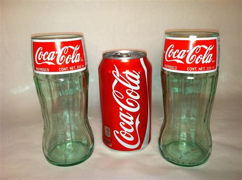 Recycled Coke Bottle Glass Meduim Set of 4 by GuiltlessGlassware