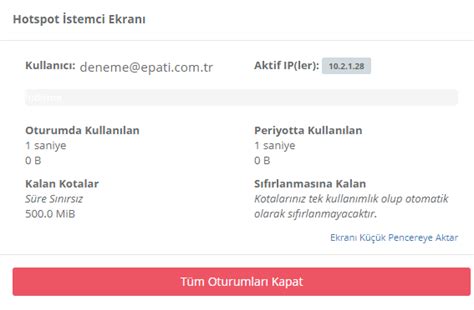 Hotspot Servisi Pop Imap Entegrasyonu Epati Siber G Venlik