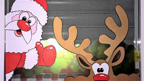 Christmas Window Decorations Christmas Crafts Diy Diy And Crafts