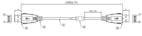 Locking Usb Am Am Cable 케이블 시스템베이스 시스템베이스