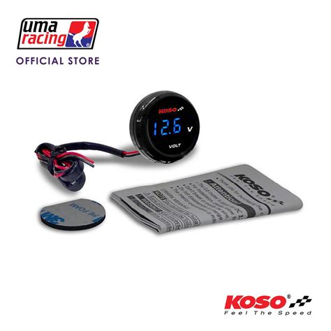 UMA Racing X KOSO I Gear Super Slim Voltmeter Cycle Shopee Malaysia