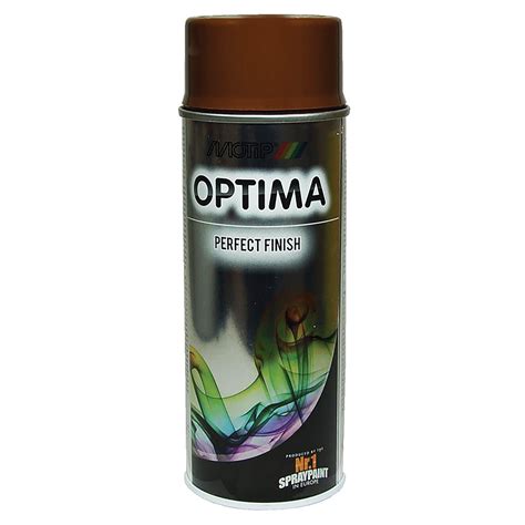 SMALTO SPRAY OPTIMA MOTIP RAL 8011 MARRONE NOCE 400 ml 3 5 m² CON 1 l