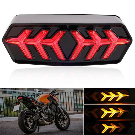 Autoxbert In Smoked Lens Led Integrated Sequential Turn Signal Tail