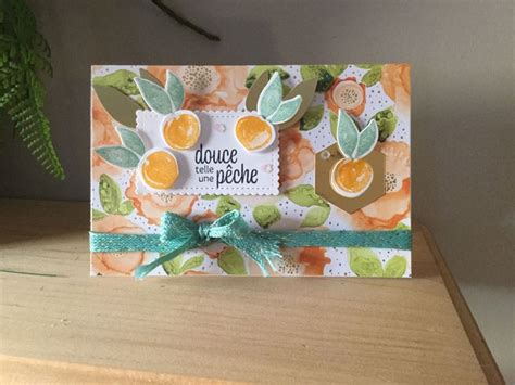 Douce pêche Stampin up Stampin Tableware