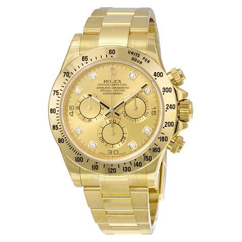 Rolex Cosmograph Daytona Champagne Dial K Yellow Gold Rolex Oyster