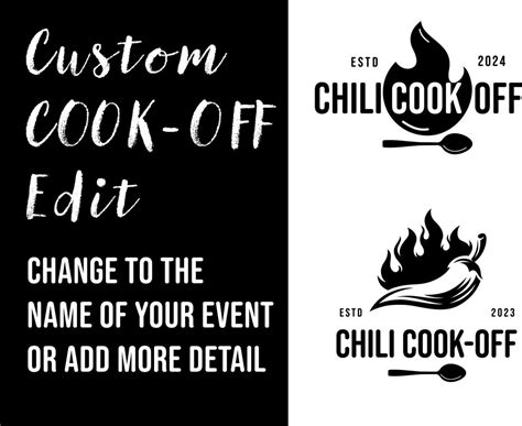 Custom Chili Cook off Logo - Etsy