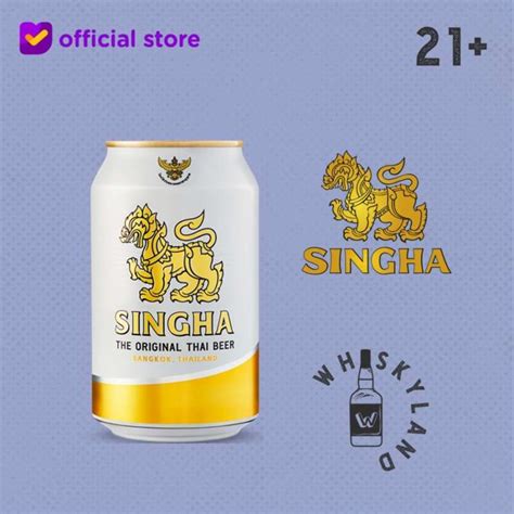 Jual Singha Premium Thai Lager Beer Can 330ml Di Seller Whiskyland