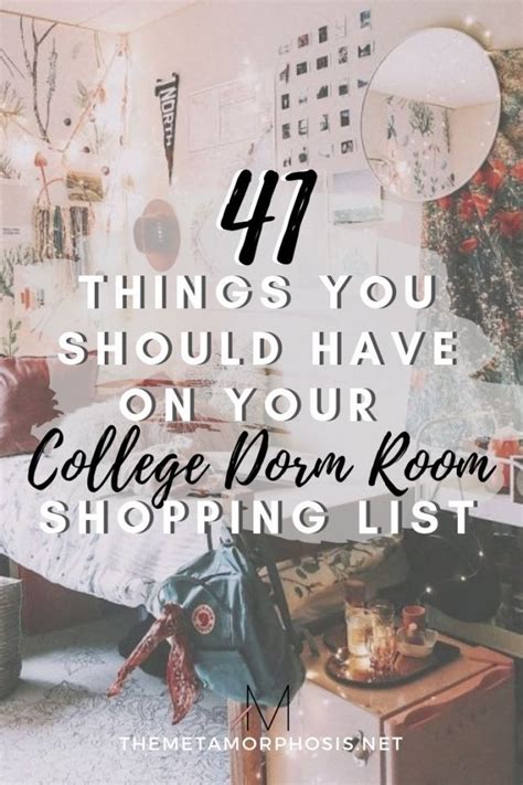 41 College Dorm Room Must Haves For Freshman Year College Dorm