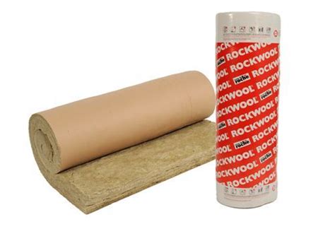 Rockwool Rouleau Isolant En Laine De Roche Roulrock Kraft Pour L