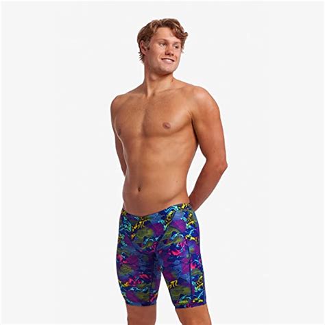 Funky Trunks Mens Training Jammers Oyster Saucy Schwimmshop Hausmann