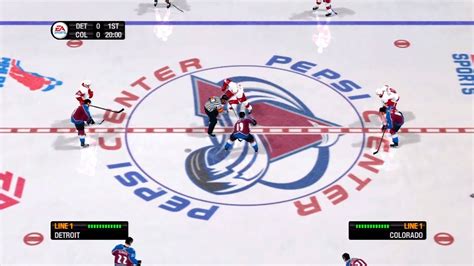 Nhl Gameplay Colorado Avalanche Vs Detroit Red Wings Youtube