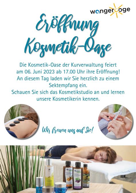 Er Ffnung Kosmetik Oase Juni Uhr