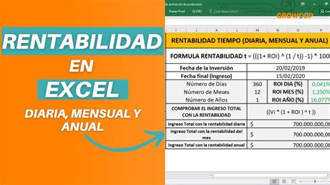 🎯 Excel Cómo Calcular La Rentabilidad De Una InversiÓn Diaria