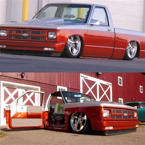 Pin By Truckpowered On Custom Chevy S10 Mini Trucks Lowrider Trucks