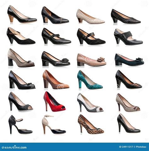 Collection Of Various Types Of Female Shoes Stock Image Image Of