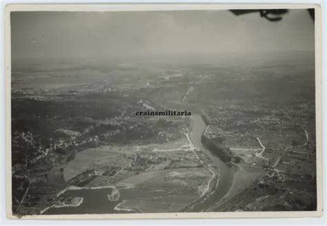 ORIG RIESEN FOTO Luftbild Der Stadt NANCY Meurthe Frankreich 1940 EUR