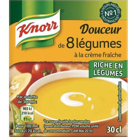 Knorr Douceur 8 Légumes à la Crème Fraîche 30cl lot de 6