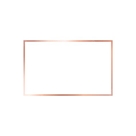 Rose Gold Border Vector Art Png Rose Gold Gold Edge Rectangle Line