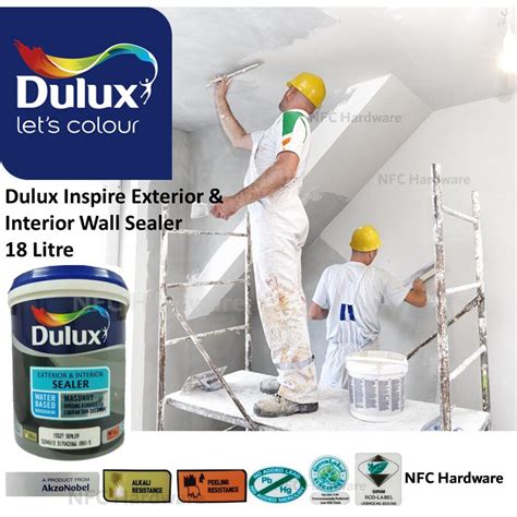 Dulux Inspire Exterior Interior Wall Sealer Litre Lazada