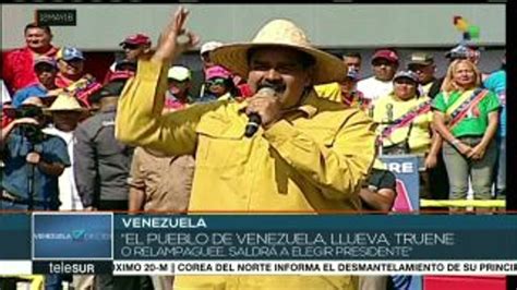 A 8 Días De Los Comicios Presidenciales Siguen Campañas En Venezuela Vídeo Dailymotion