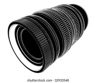 Objective Camera Vector 01 Stock Vector (Royalty Free) 32933548 | Shutterstock