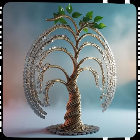 3d Rendering Of Money Tree Premium Ai Generated Image