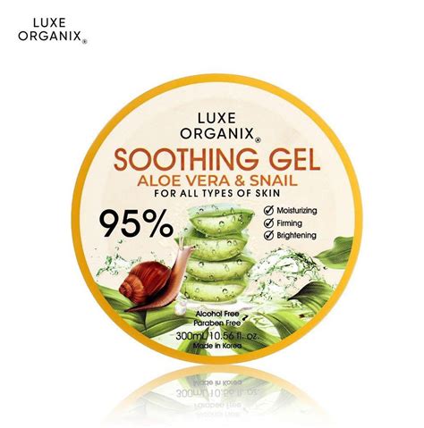 Luxe Organix Aloe Vera And Snail Soothing Gel 95 Ingredients Explained