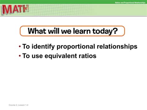 7 Lesson 1 4 Proportional And Nonproportional Relationships PPT