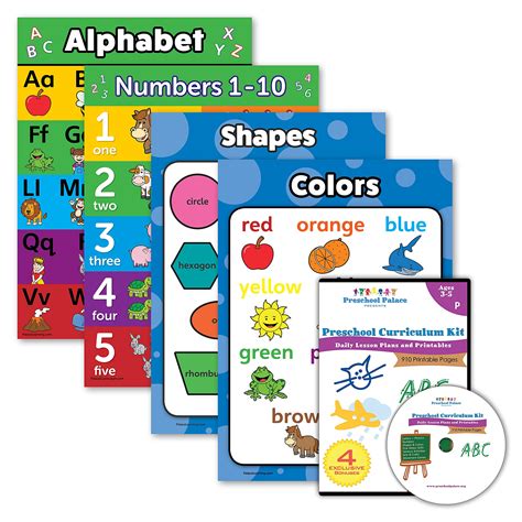 Buy Palace Learning 5 Pack Preschool Curriculum Kit On Cd And Abc