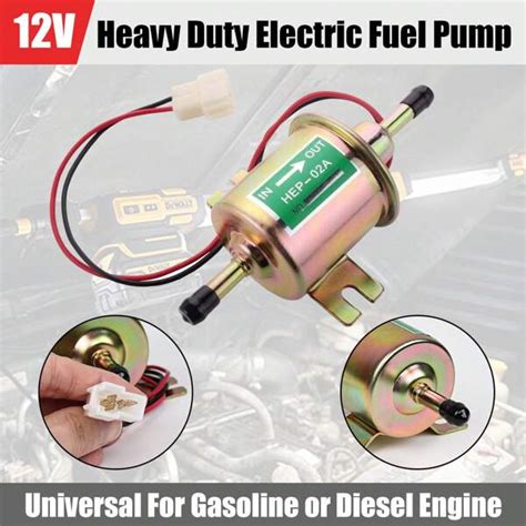 Hep 02a Electric Fuel Pump 12v Electric Transfer Universal Low Pressure Gas Fuel Pump For