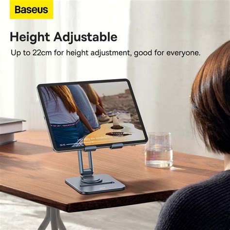 Baseus Desktop Biaxial Foldable Metal Stand Rotating For Tablets