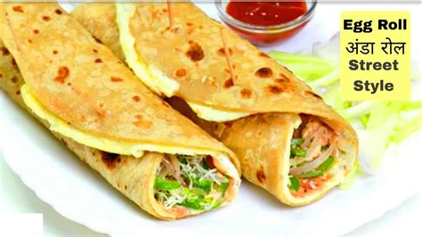 Market Style Egg Roll Street Style Egganda Roll बाज़ार जैसा अंडा