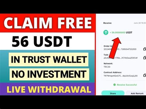 Free Usdt Airdrop Claim Free Usdt In Trust Wallet Free Usdt