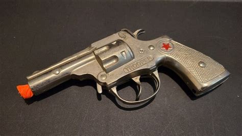 Vintage 1950s Hubley Trooper Toy Cap Gun Cast Metal Etsy