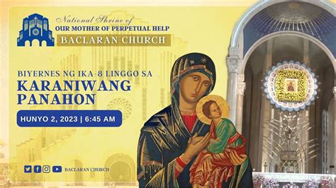 Baclaran Church Live Biyernes Ng Ika Linggo Sa Karaniwang Panahon