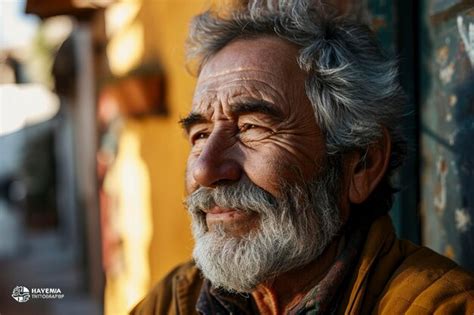 Premium Photo Portrait Of Smiling Senior Man Looking Sideways