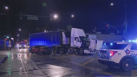 Men In Hospital After High Speed Semi Crash Shooting Incident In Near