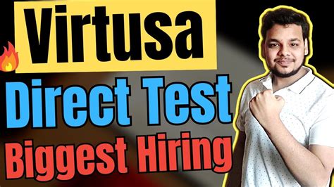 Virtusa Biggest Test Hiring Off Campus Drive For