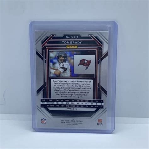 2022 Panini Prizm Orange Ice Prizm 273 Tom Brady For Sale Online EBay