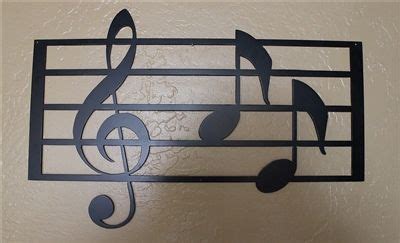 Treble Clef Musical Note Metal Wall Art Metal Wall Art Decor Jazz