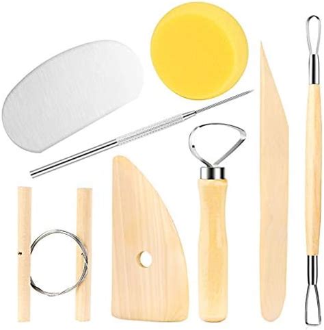 Luter Pieces Wooden Ceramic Clay Tool Set Ceramic Clay Wax Pottery