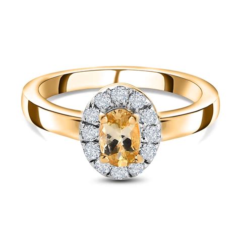 Aa Nat Rlicher Goldener Tansanit Und Zirkon Ring Ct Shoplc