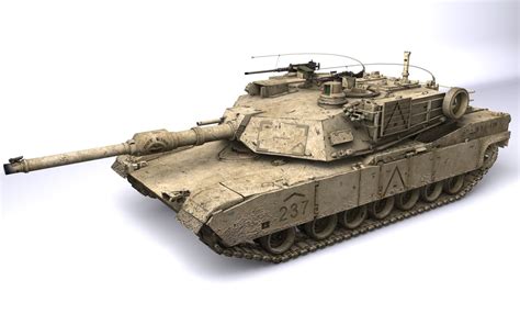 abrams m1a2 3d model