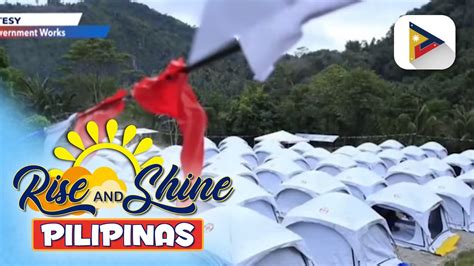 Temporary Shelter Para Sa Mga Biktima Ng Masara Landslide Itinurn Over